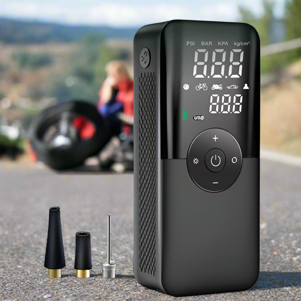 Rechargeable Air Pump Tire Inflator Portable Compressor Digital Cordless Car Tyre Inflator for Motocycle Bicycle Balls